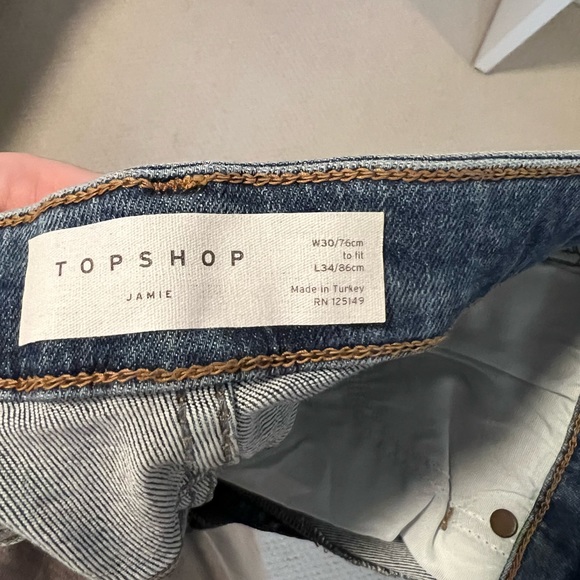 Top Shop Jamie jeans size 30 - Picture 3 of 3